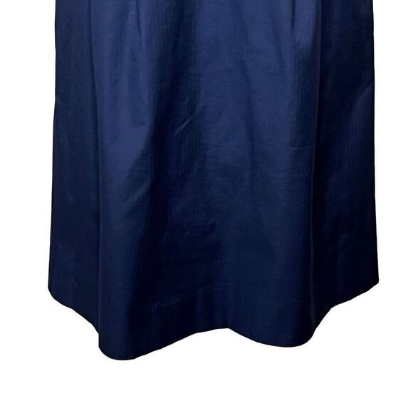 J. Crew Factory navy blue pleated sleeveless dress size 12 - Picture 5 of 14